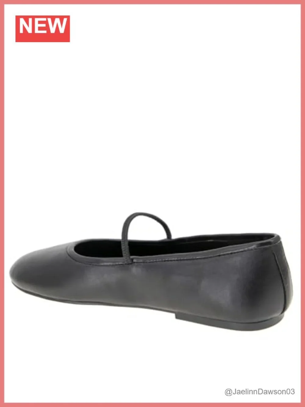 Faux Leather Ballet Flats with Memory Foam, Slip-On